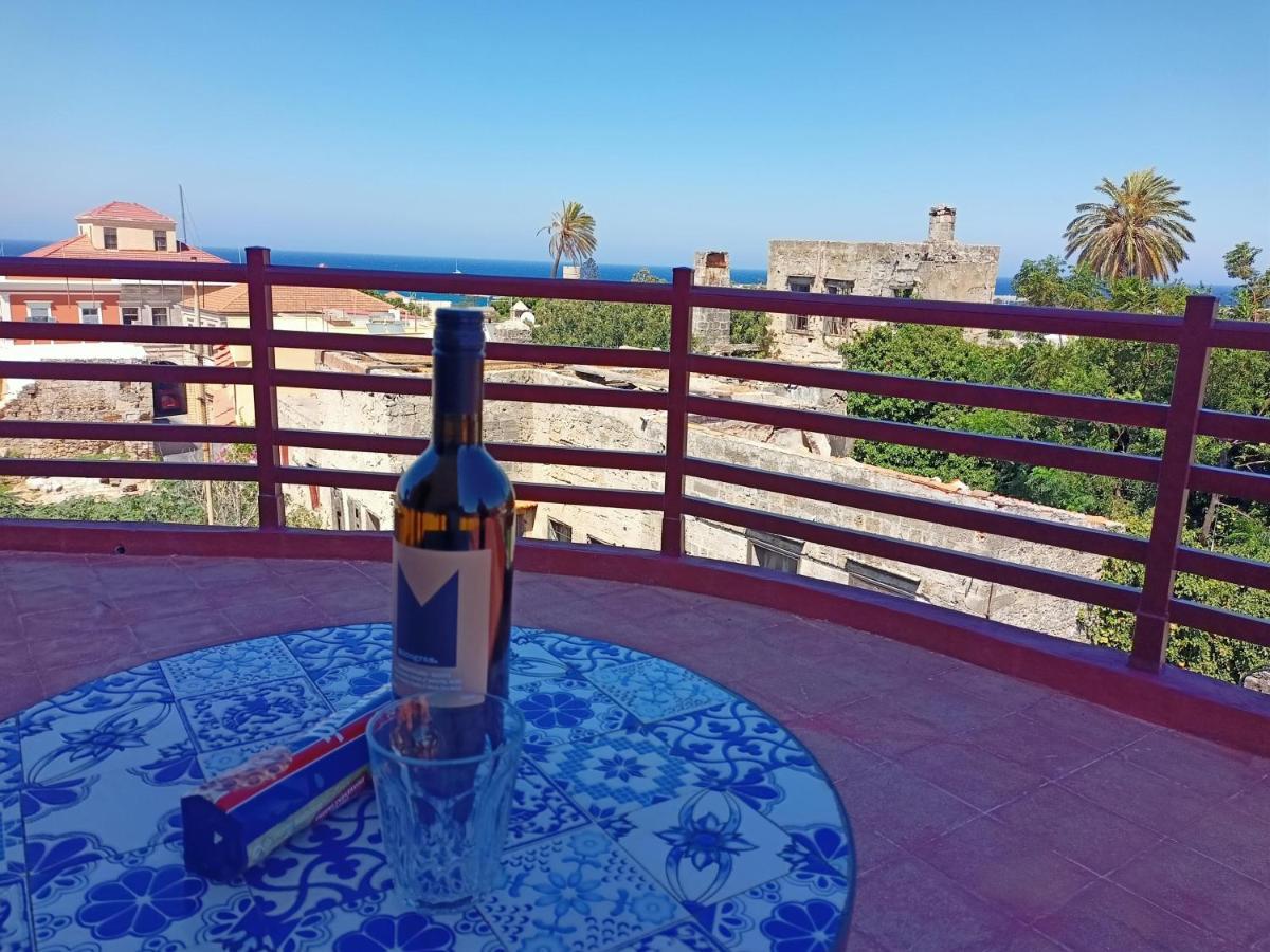 A Medieval Windmill Tower With Magnificent View Rhodes City Exterior foto